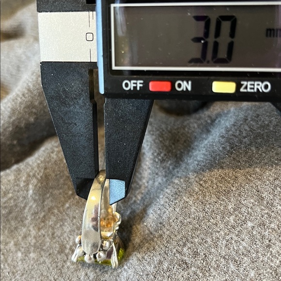 Sterling Lemon Quartz Ring-size 9 - Picture 8 of 11